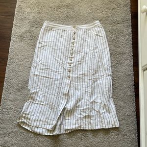 Madewell button down skirt
